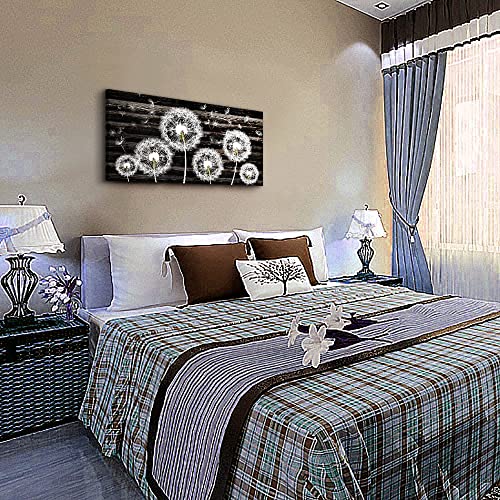 Canvas Wall Art For Bedroom Large Size Wall Decor For Living Room Fashion Wall Decorations For Kitchen Abstract Paintings Office Decor White Dandelion Flowers Pictures Artwork Posters Home Decoration #TOP3