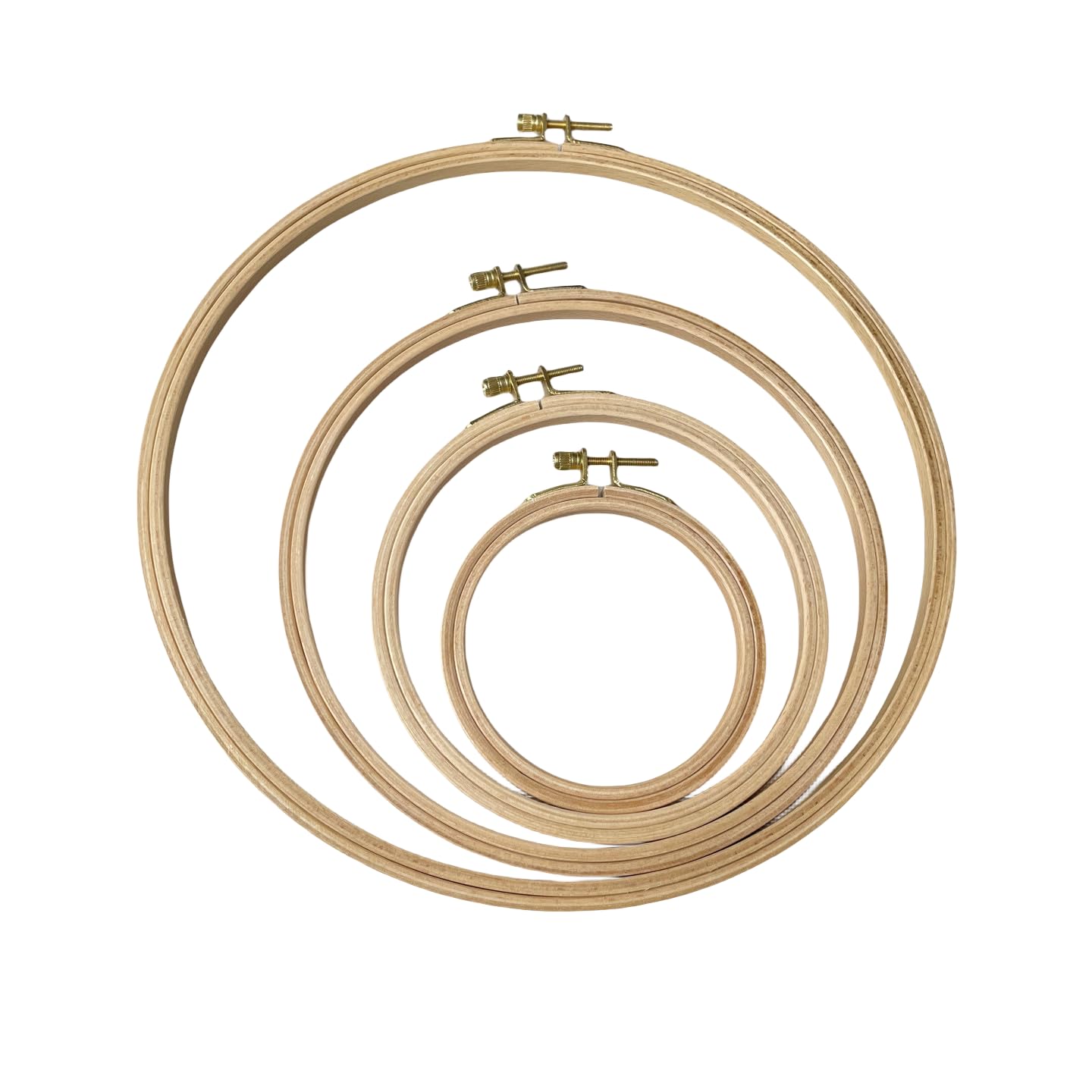 Lot De 4 Supports En Bois Triangulaires Pour Cerceaux De Broderie - Présentoir Pour Broderie, Point De Croix, Petits Cadres - 9