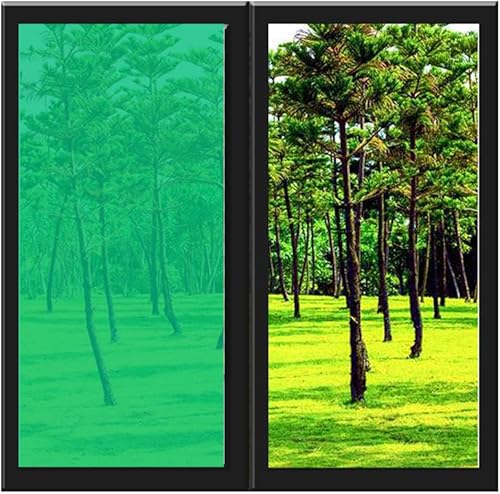 Miniatura 3 de Película decorativa transparente de Navidad para ventana, película verde transparente para ventana, película de tinte de ventana de color, película