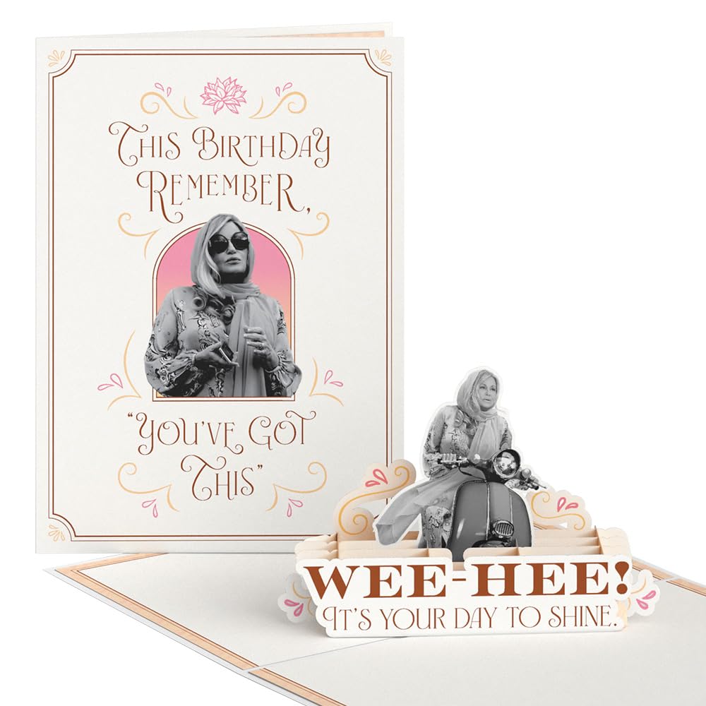 Lovepop The White Lotus Your Day to Shine 3D Pop-Up Birthday Card for Her - for Women, Wife, Mom, Girls - Funny Greeting Card - 5" x 7" - Envelope