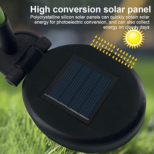 Miniatura 8 de BesT To Buy - Paquete de 4 luces solares para exteriores, luces solares de jardín con 4 flores de crisantemo más grandes, panel solar más grande