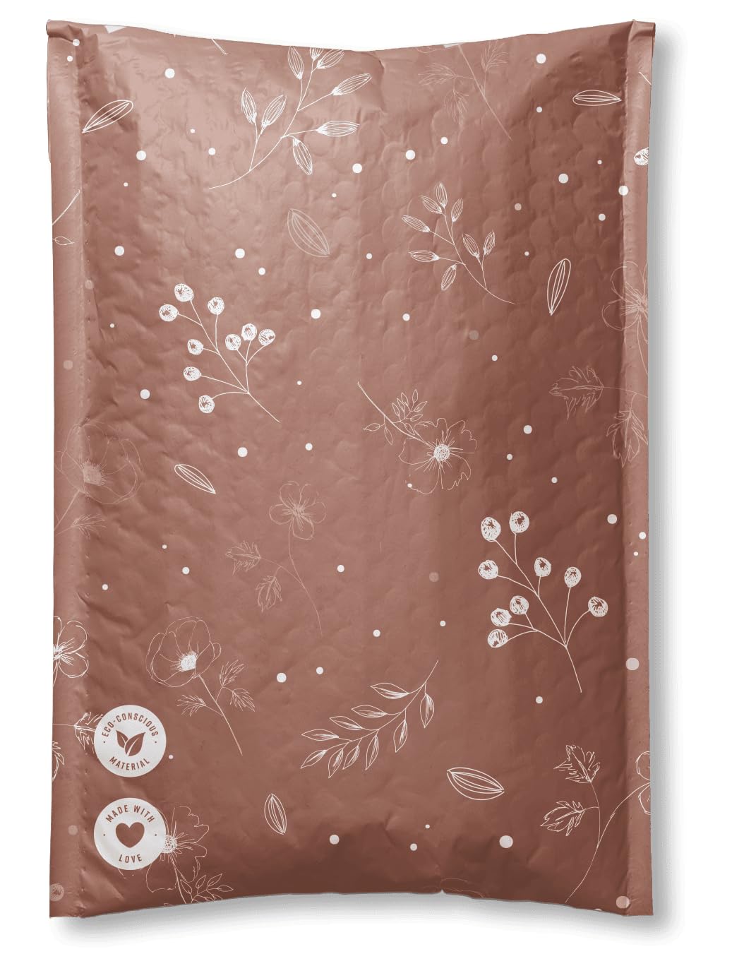 IMPACK Poly Mailers - Biodegradable Shipping Bags for Accessories - Impack Self-Seal Waterproof Thick Mailing Envelope for Clothing (Bubble Rosy Brown