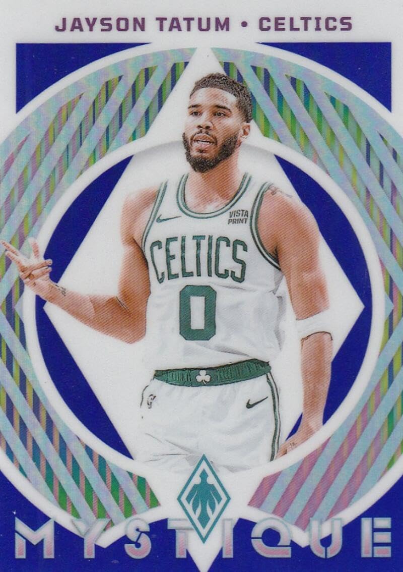 Basketball Trading Card 2023-24 Panini Phoenix Mystique Blue #19 Jayson Tatum NM Near Mint 21/25 Celtics