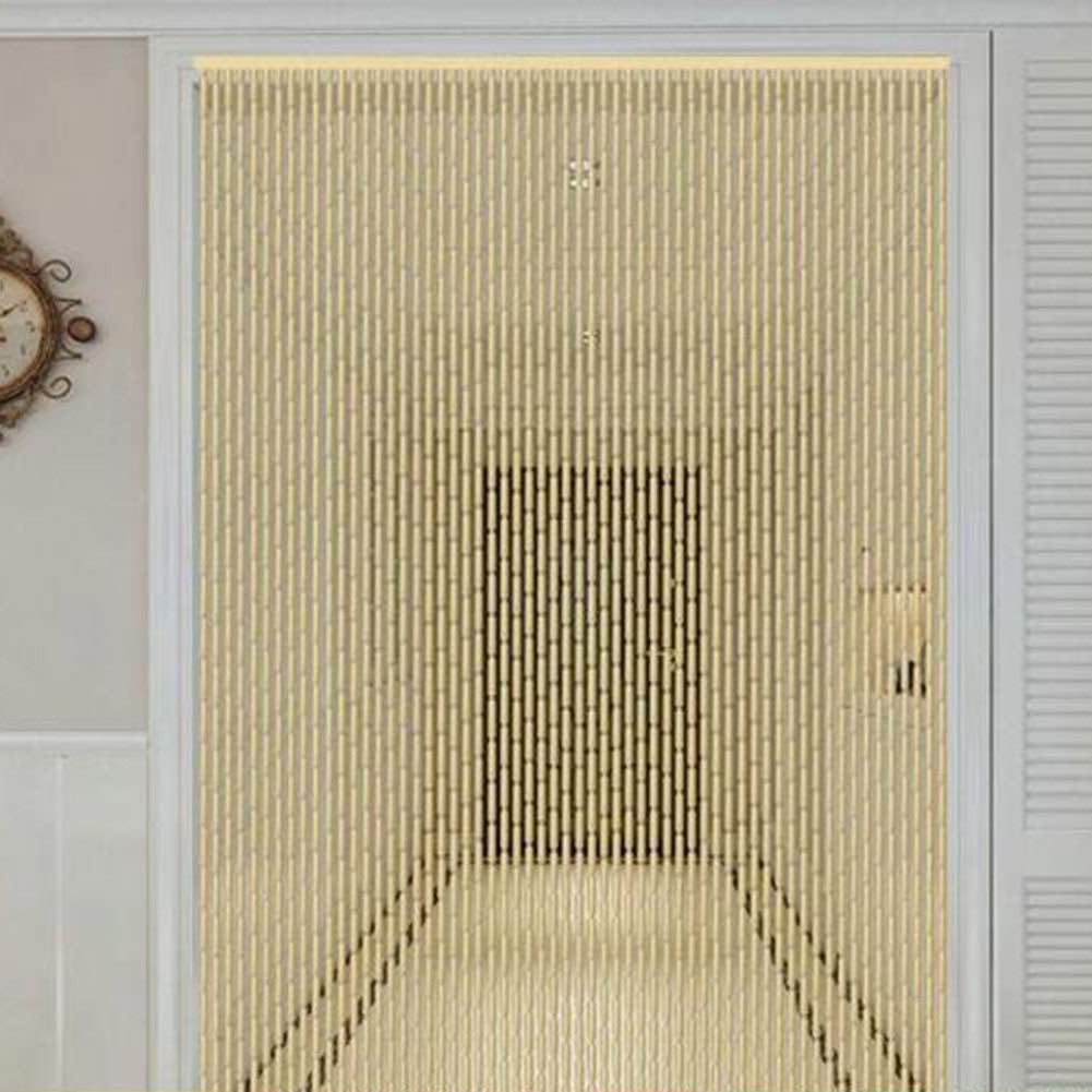 Cortina De Cuentas De Bambú Y Madera Beaded String™ - Cuentas