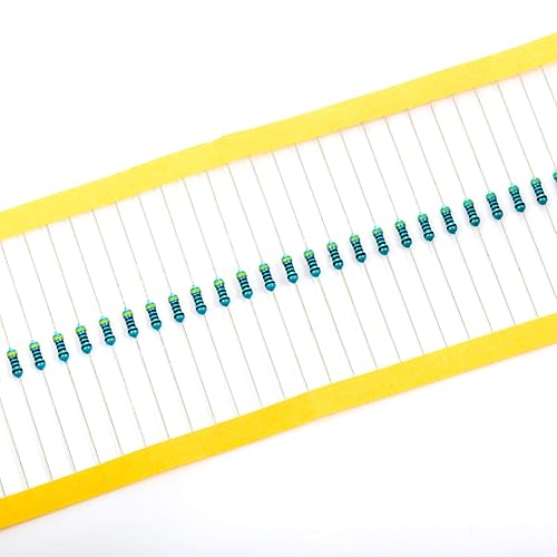 Vista 675 de Chanzon 100pcs 1/4W (0.25W) 33K Ω ohmios Resistencia fija de película metálica 0.01 ±1% Tolerancia 33KR MF Resistencias de orificio pasante