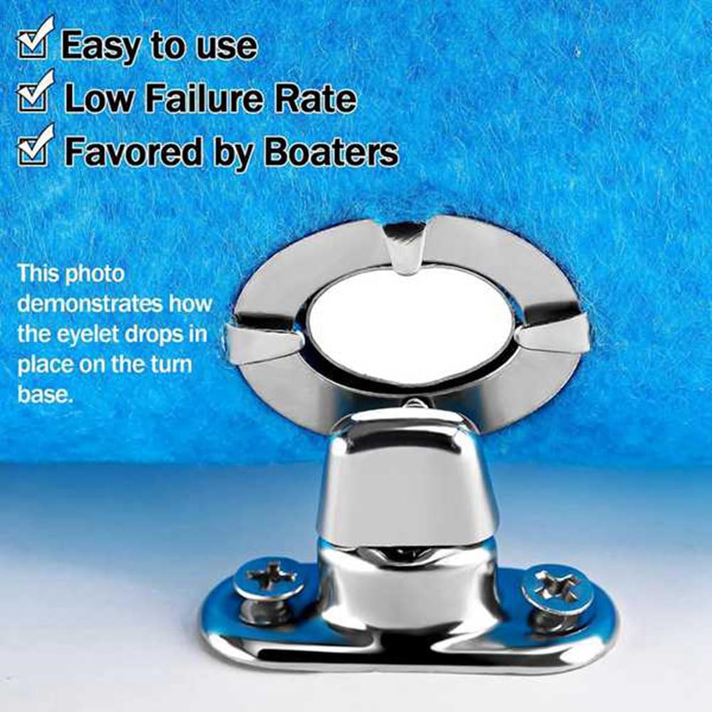 Wuden 40 Sets Canvas Twist Lock Fasteners, Turn Button Fasteners, Eyelet and Stud for Canvas Marine Fastener Turn Buttons