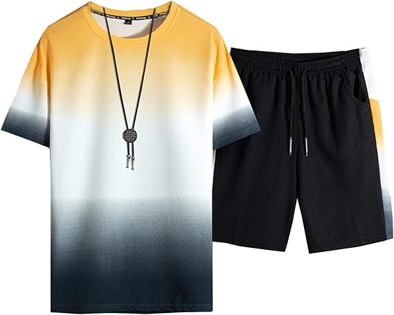 Amazon Tシャツ メンズ 上下セット 2点セット 半袖 スポーツウェア ハーフパンツ ショットパンツ カジュアル ルームウェア おしゃれ 春 夏 秋 部屋着 ジャージ上下セット 通販