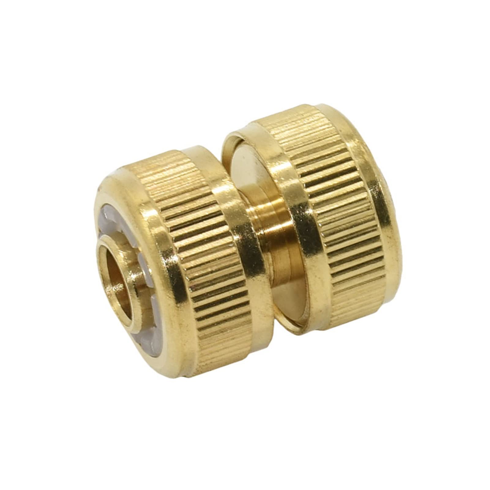 Adaptador de conector de manguera Conector rápido de la manguera de latón 1/2 Reparación de manguera 1/2 Conector de reparación Accesorios de pistola de agua Conector de cobre Jardín 16mm 5pcs