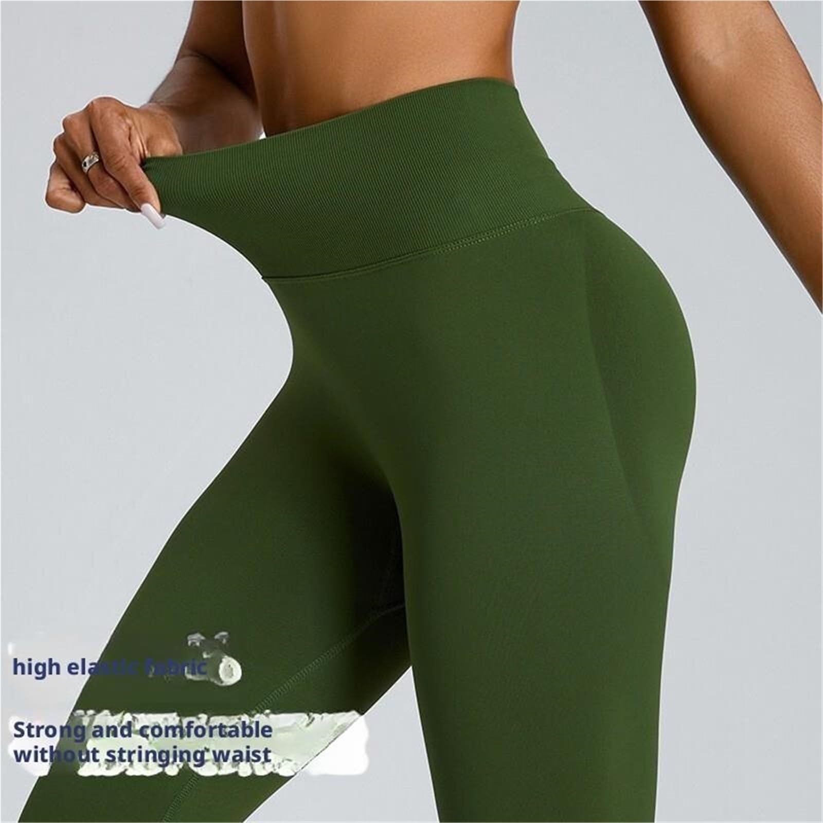 Damskie legginsy sportowe o wyrzeźbionym, krągłym wyglądzie