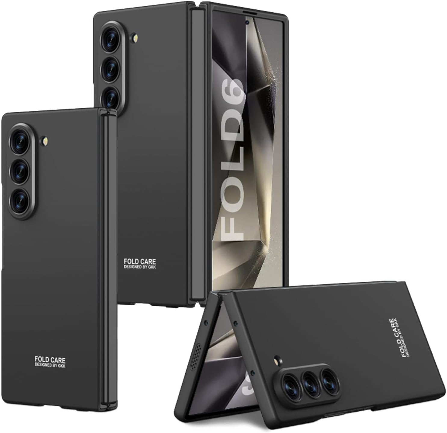 Ultra-Thin Shockproof Matte Anti-fall Case Cover for Samsung Galaxy Z Fold 6 Black