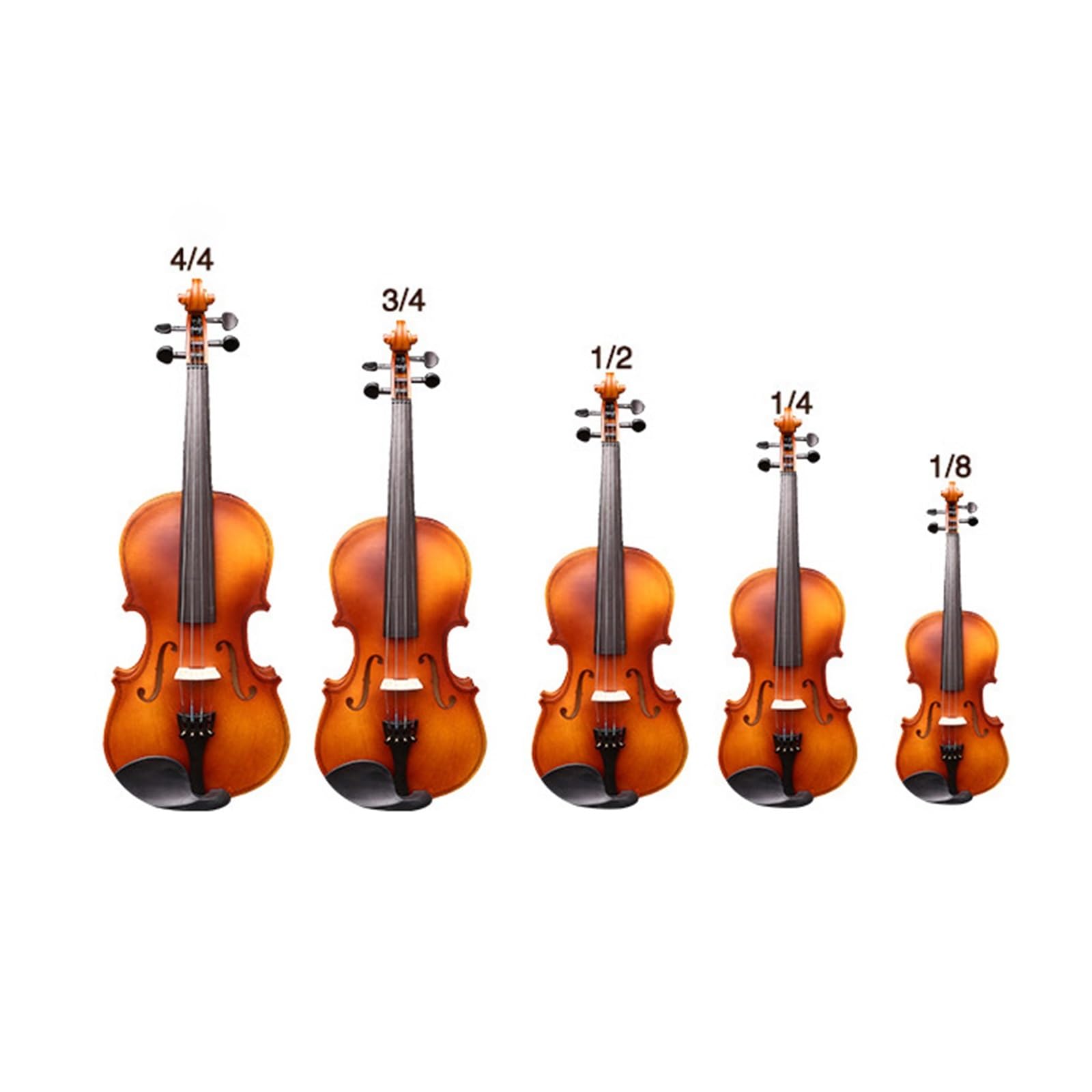 Práctica De Uso De Violín Para Principiantes Totalmente De Madera Maciza Con Accesorios Instrumento De Cuerdas De 3/4 Instrumento De Violín(3/4)