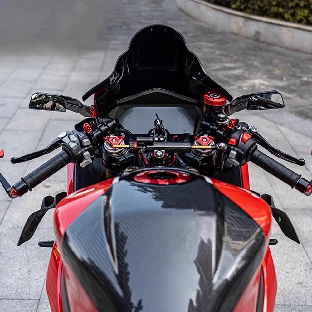 For GSXR 1000R GSXR 1000 GSXR1000R GSXR1000 GSX-R1000R GSX-R1000 2007-2024 2025 Wind wing rearview mirror motorcycle mirror (Carbon fiber texture)