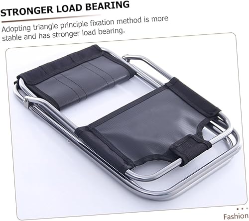 Miniatura 3 de Kisangel Taburete plegable Silla de aleación de aluminio al aire libre Taburete portátil para acampar