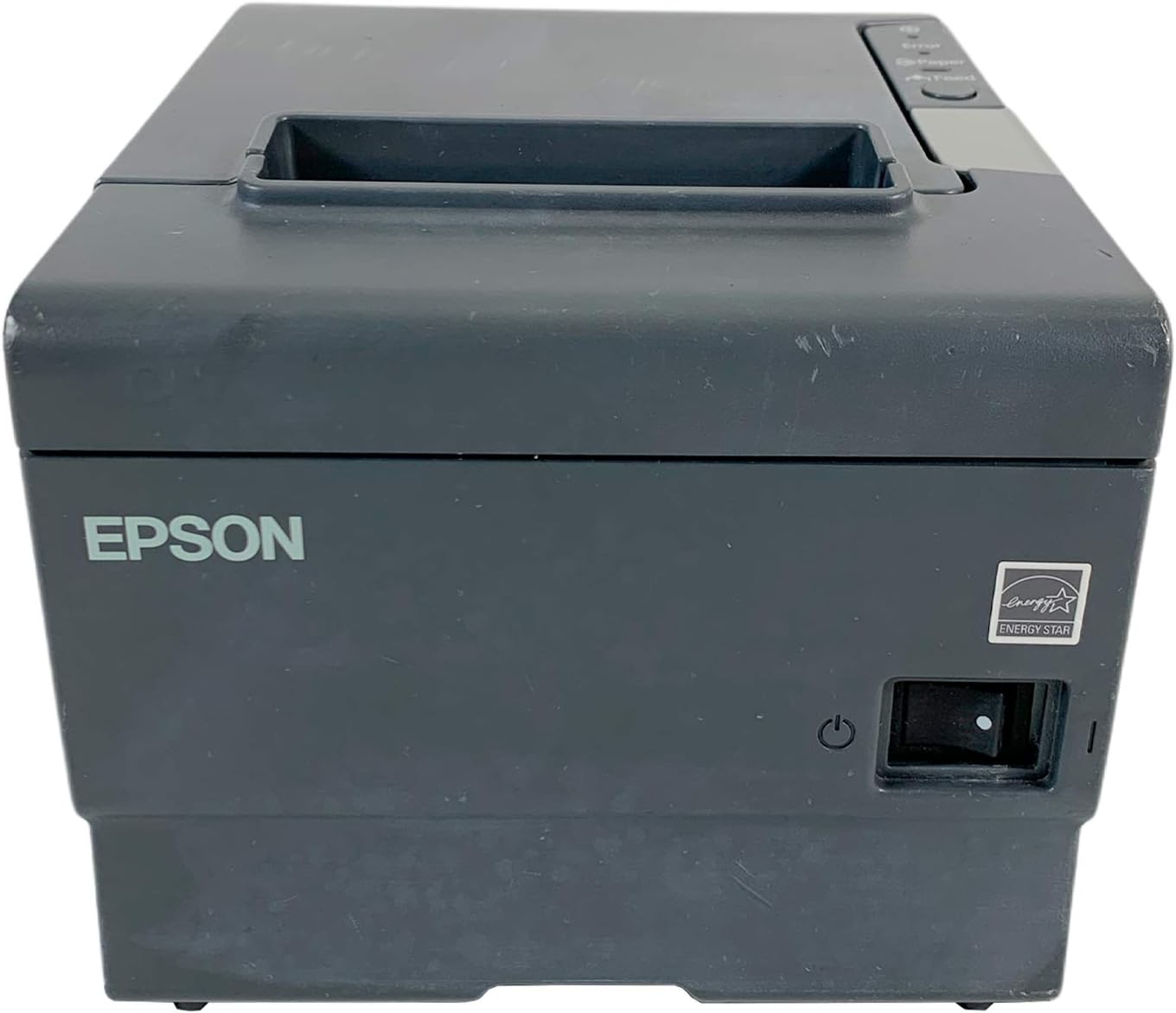 Tekswamp Epson TM-T88V M244A POS Compact Thermal Receipt Printer USB Serial, Bundle with AC Adapter (Renewed), grey