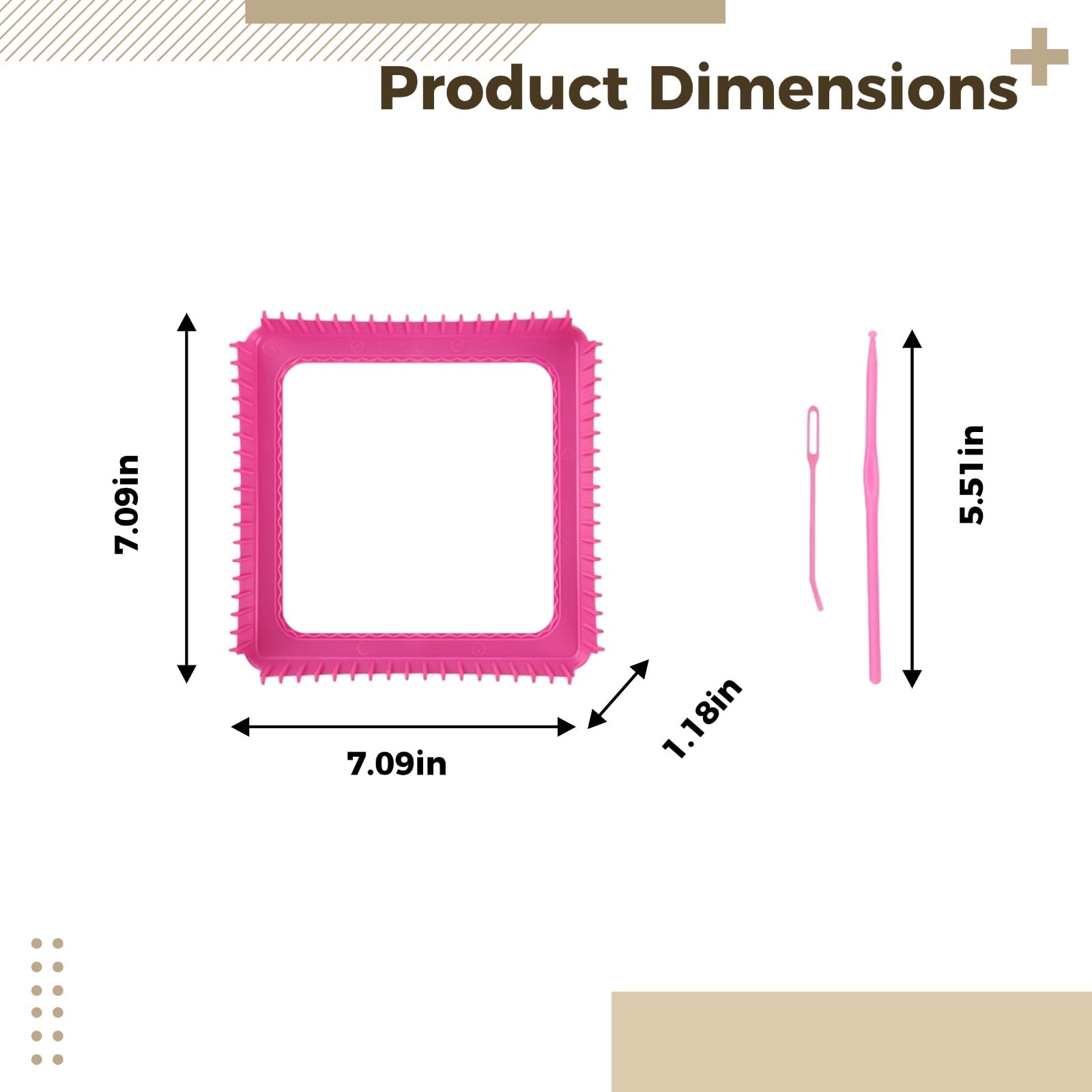Qelrosin Potholder Zestaw tkacki, 240 szt., zestaw DIY w 8 żywych kolorach, zawiera ramę tkacką, szydełko, igłę do szycia i bawełniane sznurki, do projektów rzemieślniczych, kreatywna zabawa