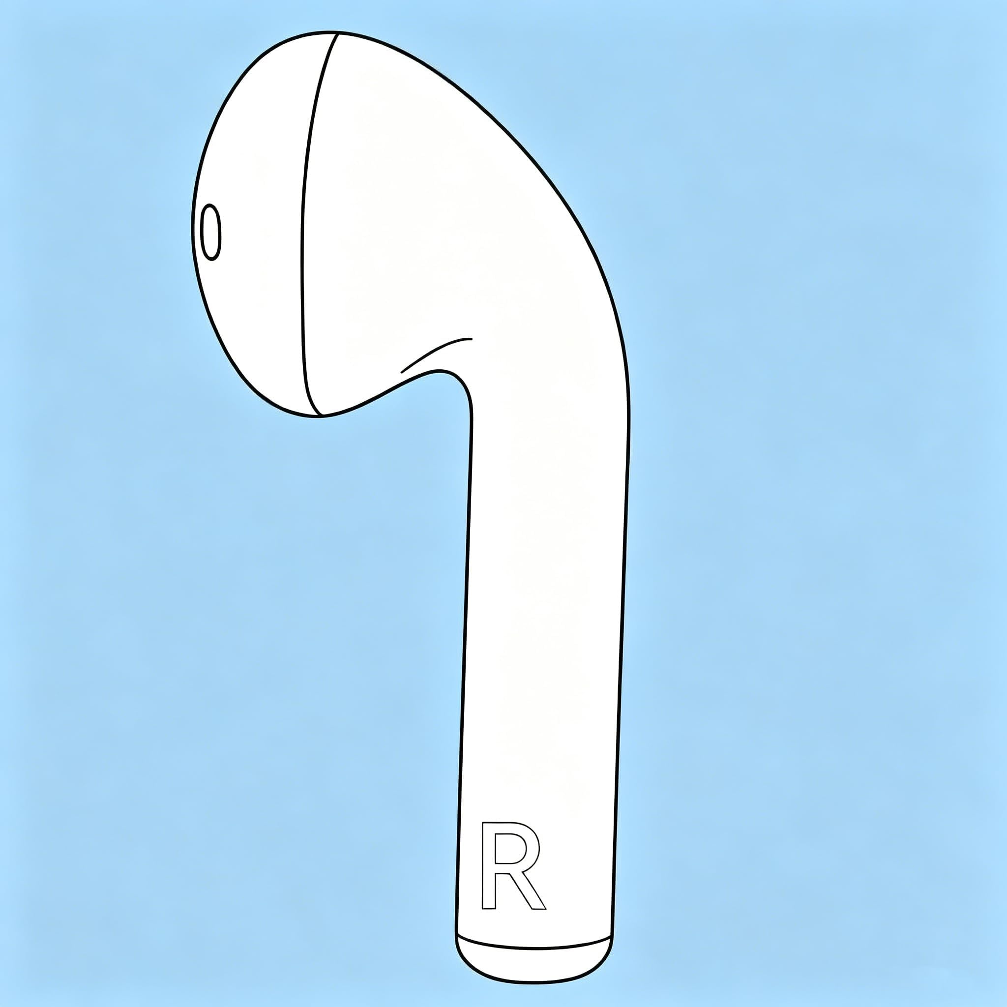 Photo 1 of FWBBG Single Earbuds Pods 2 A2032 Replacement Right Earbud Only, Bluetooth Wireless Single Ear Replacement, Compatible with Pods 2nd Generation, R A2032
