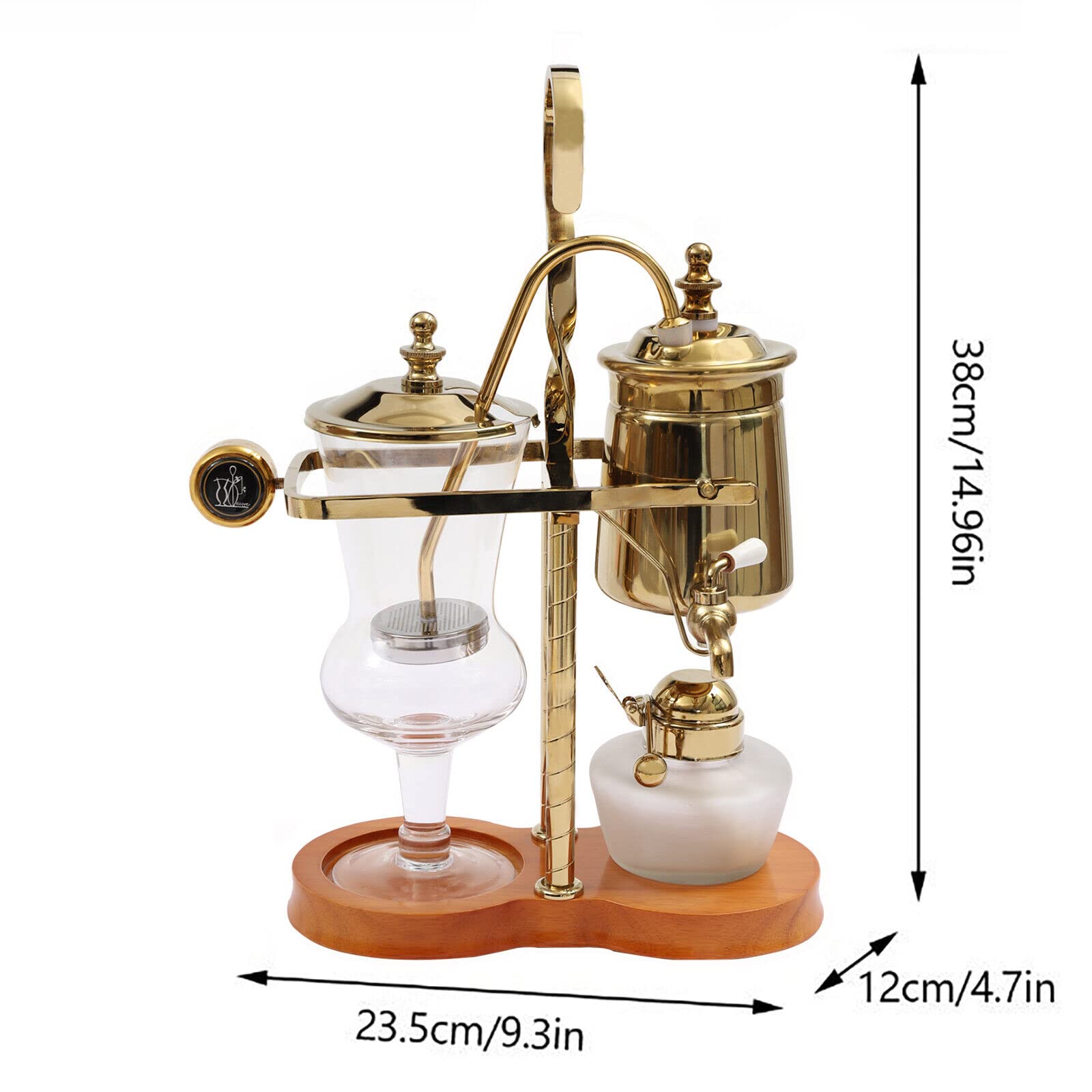 Siphon Balance Kaffeemaschine 400ml Siphon Kaffeemaschine Set Belgische Siphon Kaffeemaschine Vakuum-Kaffeebereiter Kaffee- und Teebrüher
