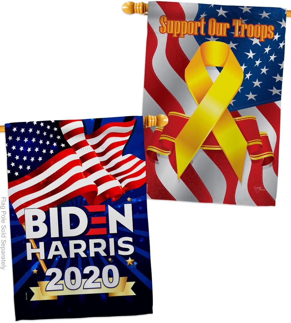 2020 Vote President House Flag - Pack Patriotic Democrat Republican Tea Party United State American Election Support Our Troops - Banner Small Garden Yard Gift Double-Sided 28 X 40