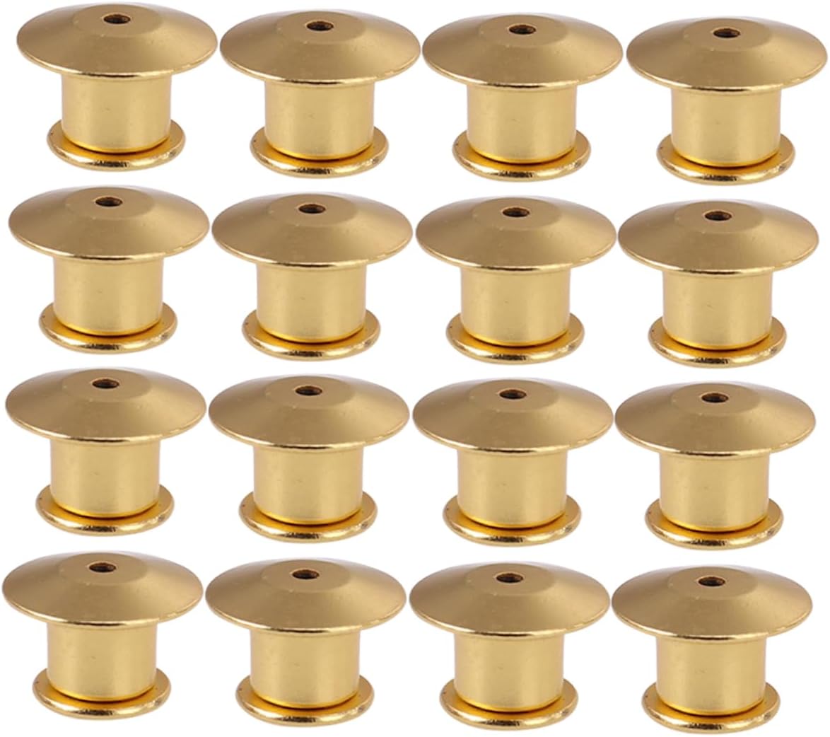 160pcs Locking Pin Backs Replaceable Brooch Keepers for Badges Hats and Crafts Easy to Use Secure Clasp for Weddings Parties and Souvenirs