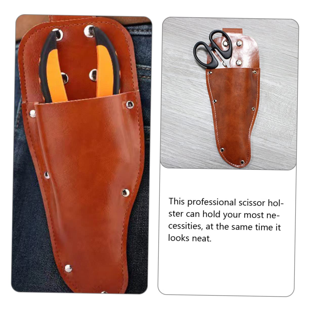 TOVINANNA 4pcs Hair Scissor Bag Professional Scissor Organizer for Stylist Barber Pet Drill Holder Compact Portable