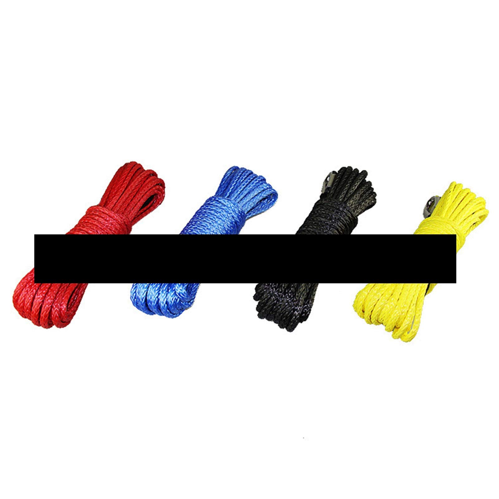 Per auto, camion, rimorchi, SUV Fune Per Verricello, Trazione Fuoristrada Ad Alta Resistenza Per Rotatori Per Auto ATV Da 7 Mm X 15 M Per SUV UTV(Yellow)