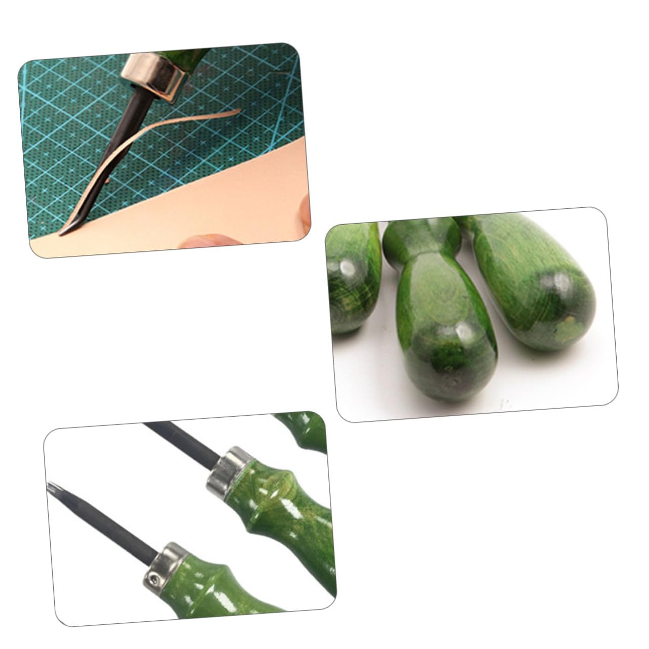 NUOBESTY 3sets Strumento Per Smussare Bordi Taglierina Per Pelle Attrezzo Di Precisione Per Lavori Artigianali Pelle Per Progetti Di Pelletteria