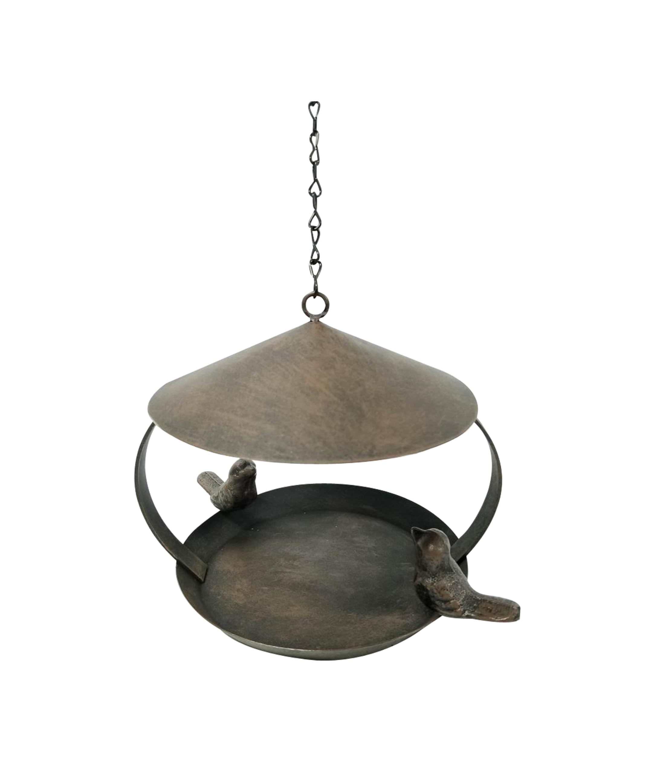 Dehner Natura Sahara Wild Bird Feeder Diameter 19 cm Height 16 cm Metal Black