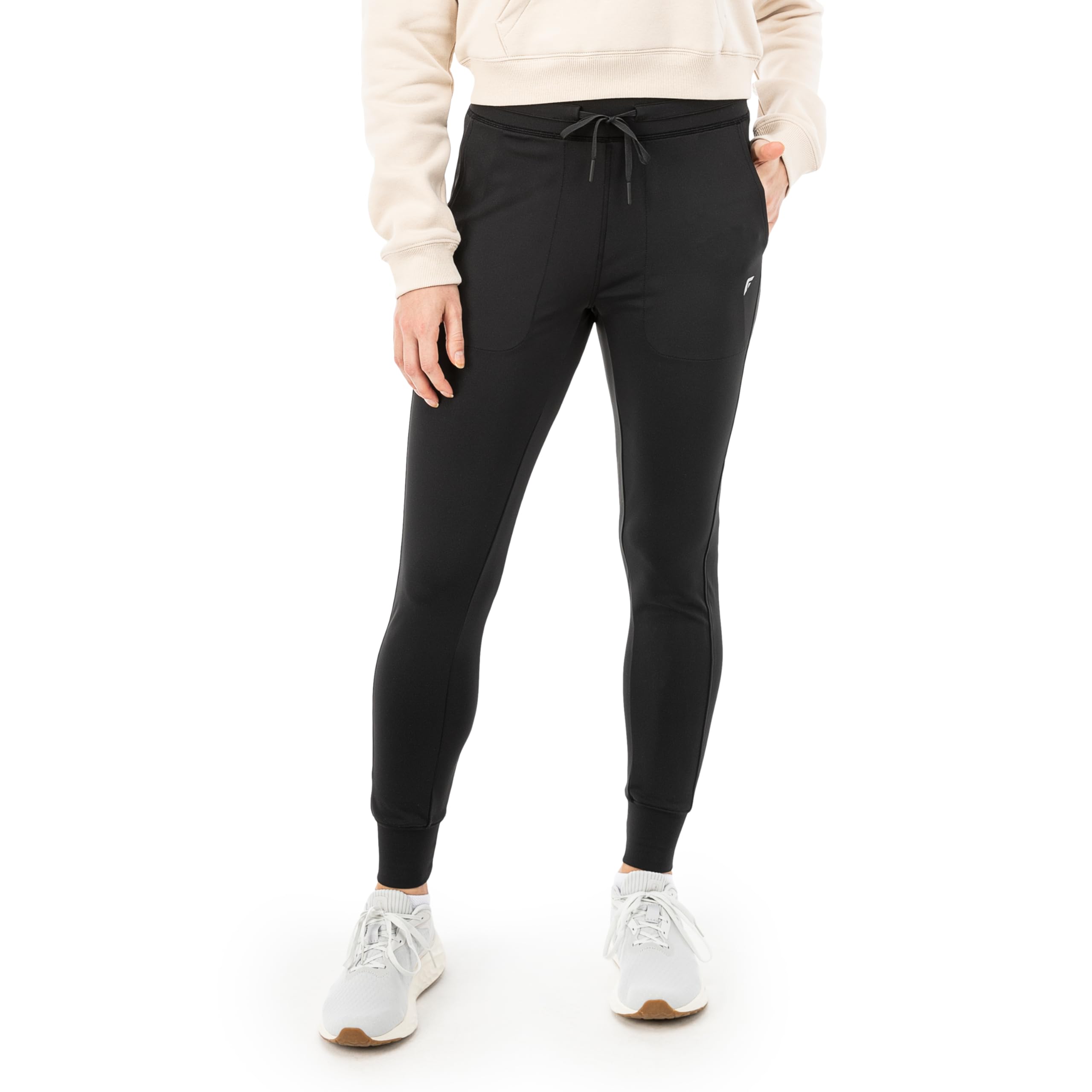 Franklin Sports Womens High Performance Pickleball Joggers - Active Sport Jogger Sweatpants - Drawstring Pants with Pockets