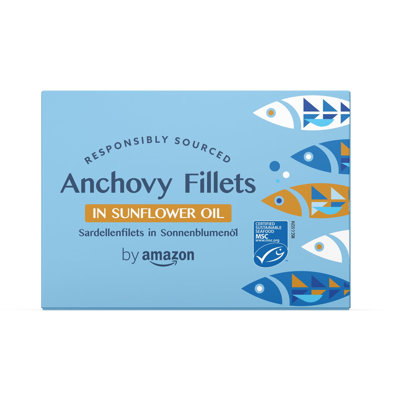by Amazon MSC Filetes De Anchoa En Aceite De Girasol, 6x50g