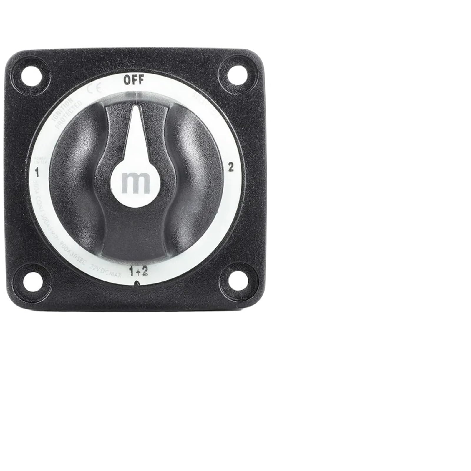 Przełącznik masy akumulatora 2, 3, 4 pozycje, trzpień M10 300A 32V (2 pozycja 4 stud)