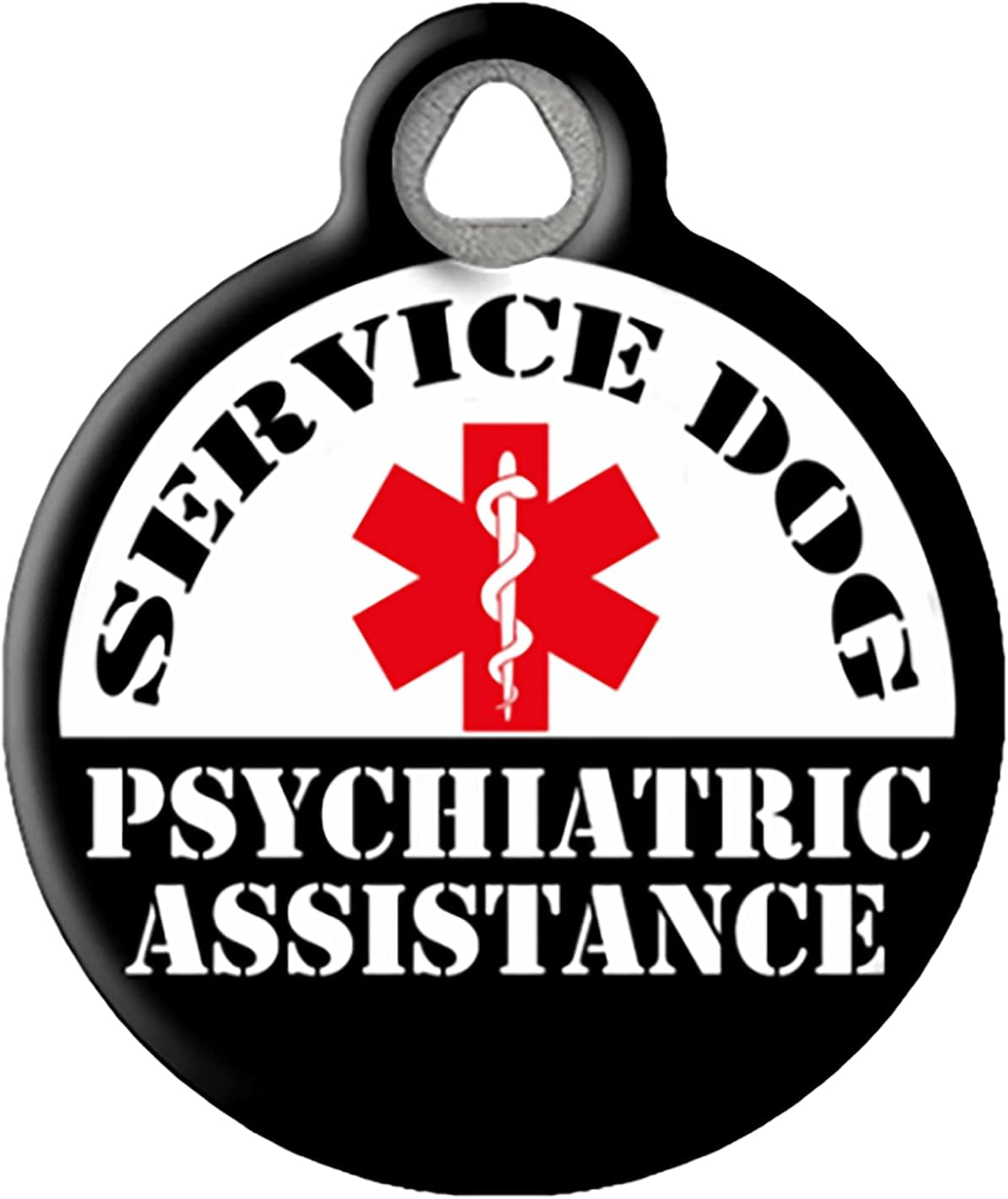 Dog Tag Art Psyciatric Assistance Personalized Medical