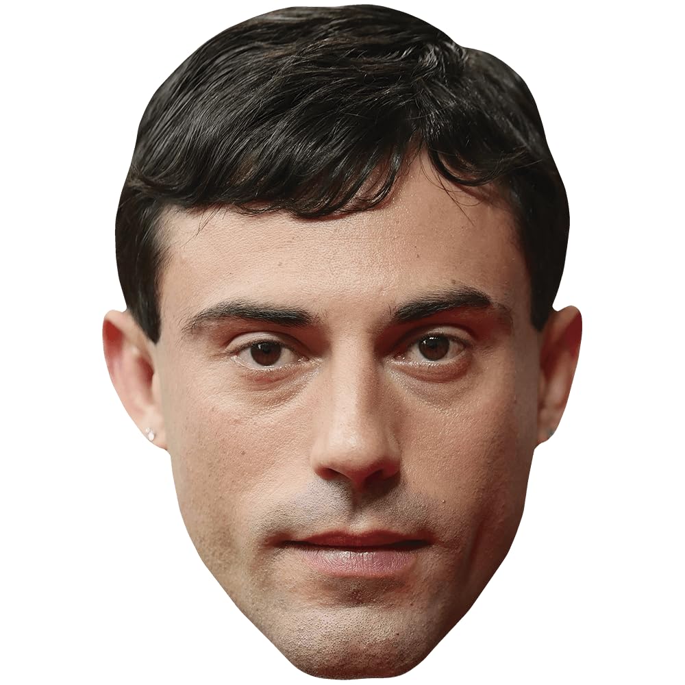 Aaron Altaras (Straight Face) Celebrity Mask, Flat Card Face, Fancy Dress Mask