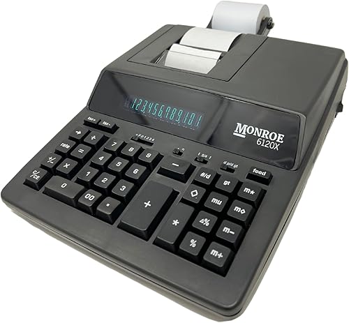 Miniatura 4 de Monroe Systems for Business 6120X - Calculadora de trabajo mediano de 12 dígitos, color negro