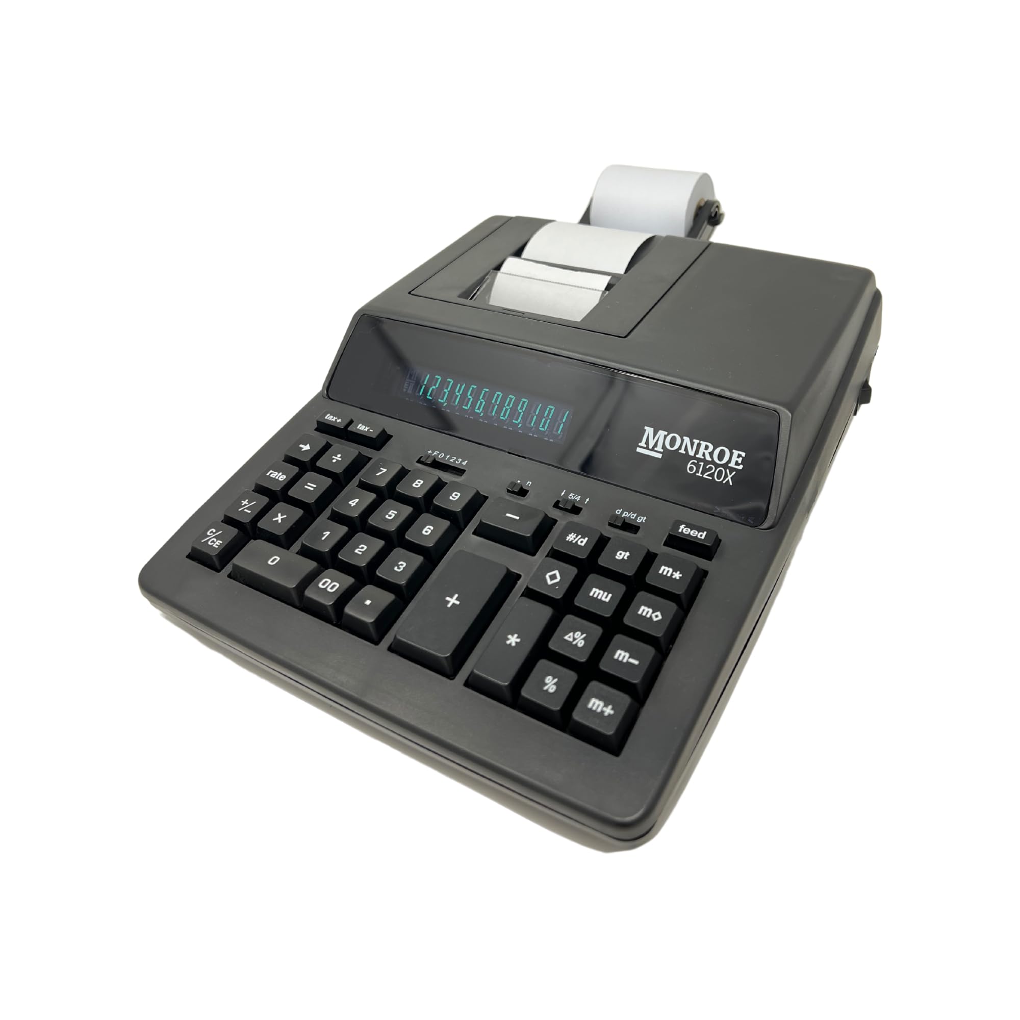 Nuevos sistemas de Monroe para negocios 6120 X impresión de 12 dígitos calculadora de pantalla/Medium-Duty con opcional suministros y espuma cuña de elevación