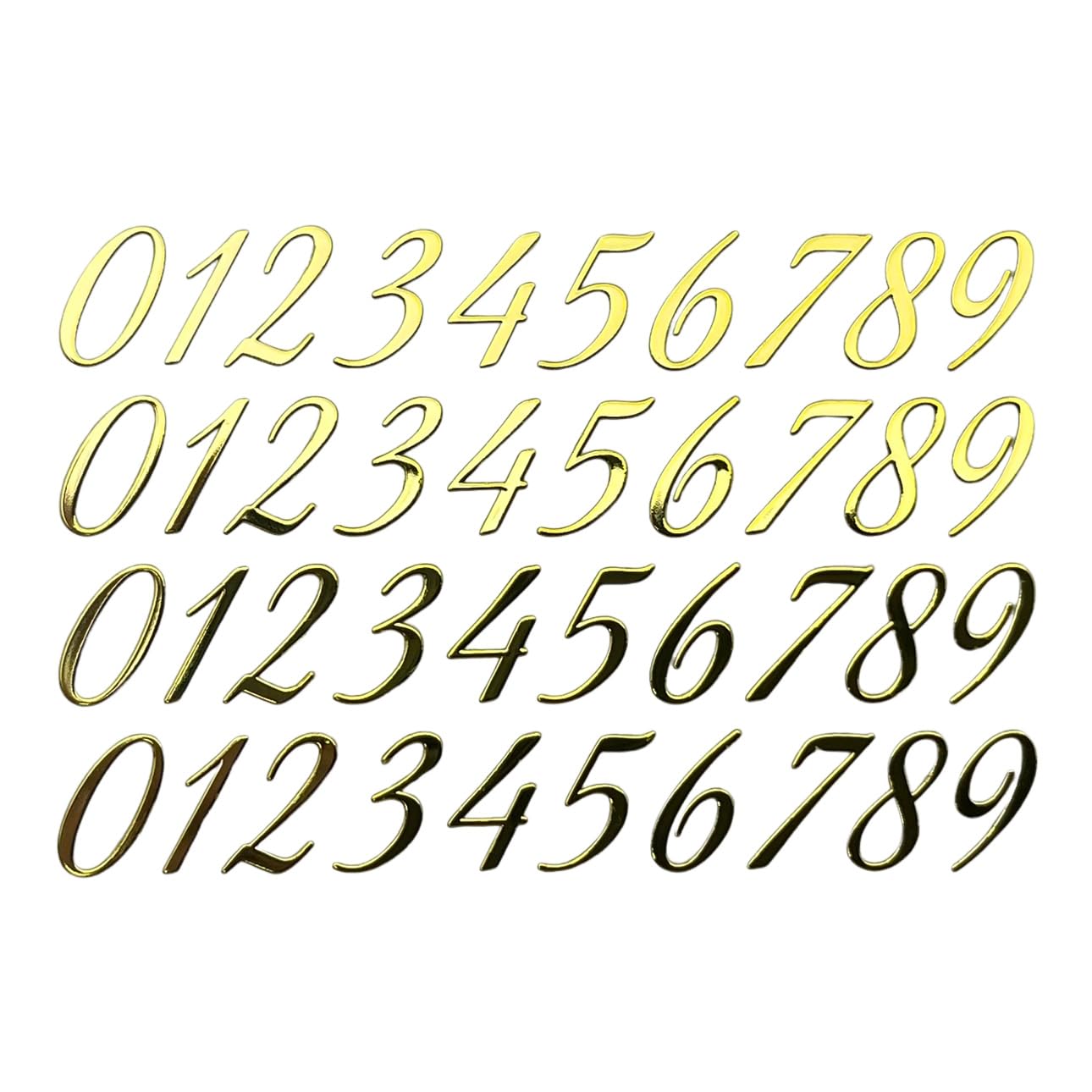 Amazon.co.jp: EDEN（エデン）ゴールド 数字 シール 高さ 1cm 金色