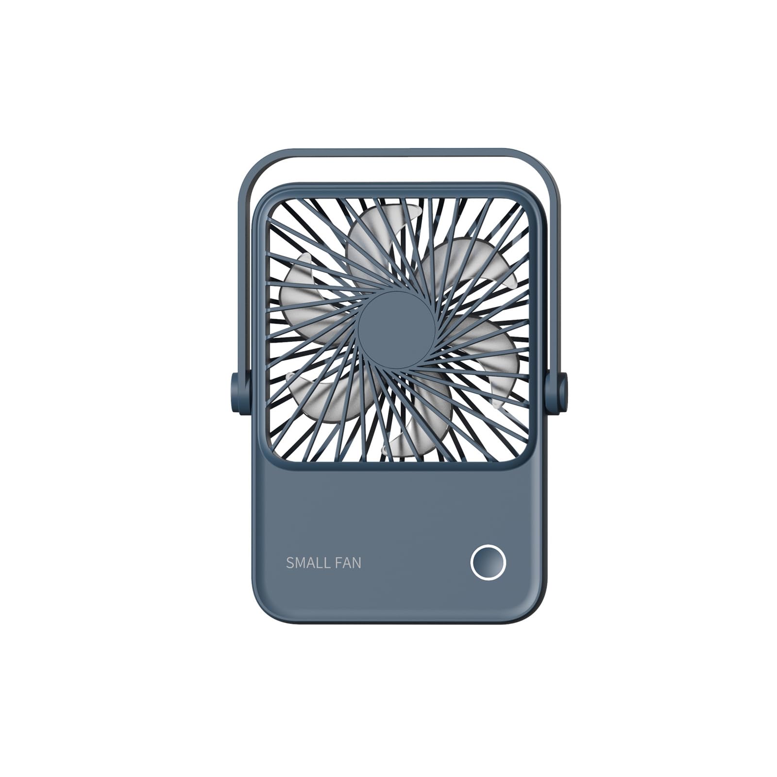 TAZIZI 3 Speed Foldable Desk Fan Rechargeable 1200mAh with Foldable Stand USB Quiet for Travel Camping USB