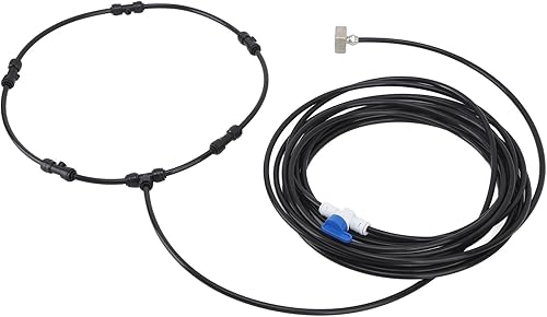 Tubo rociador de agua, kit de nebulización de ventilador, resistente a la corrosión, buen sellado para exteriores (rosca estándar de EE. UU.)