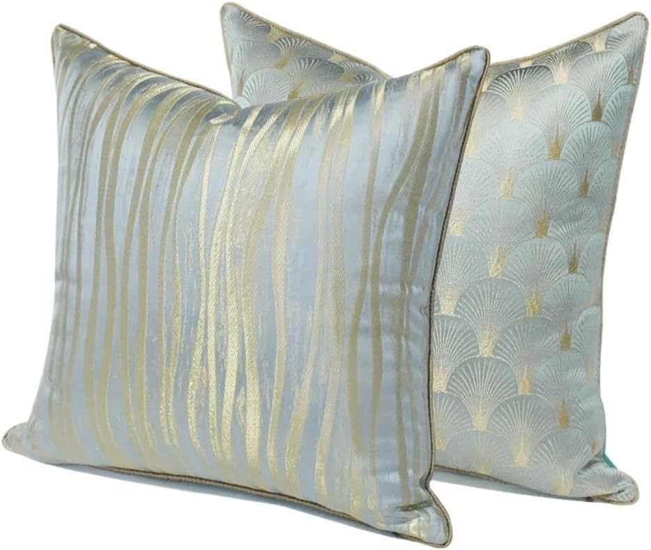 Light Striped Hotel Model Room Pillow Case Chinese ometric Map Sofa Living Big