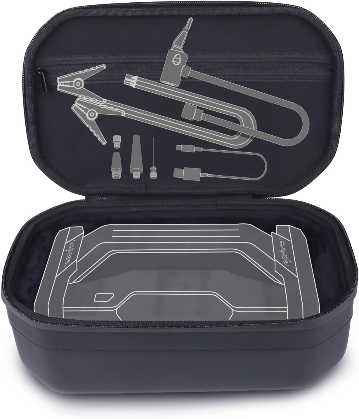LOKITHOR JA-Series EVA Protection Case (open with diagram)