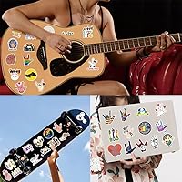 Vista 5 de Calcomanías ASL 50 piezas de calcomanías de vinilo impermeables en lenguaje de señas americano para botellas de agua, laptop, equipaje, taza