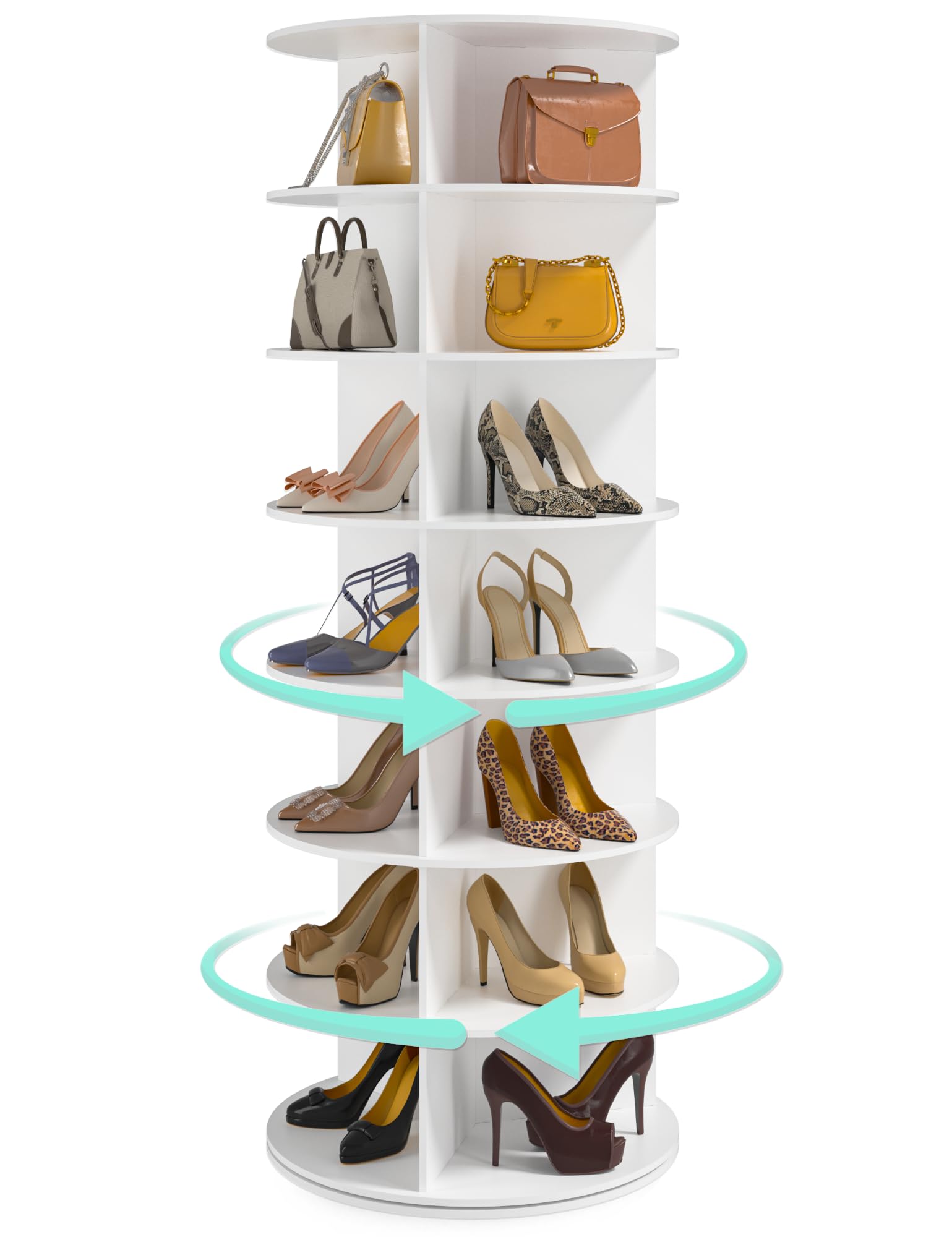 Think Out Loud☆Shelf Life Amazon.com: DAOTENGQL 3 Tier Rotating Bookshelf, 360