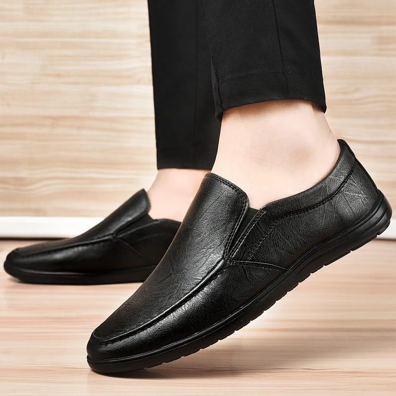 Mens Dress Shoes Comfortable Fashion Men Loafers Sneakers Leather Casual Business Wedding Oxfords2