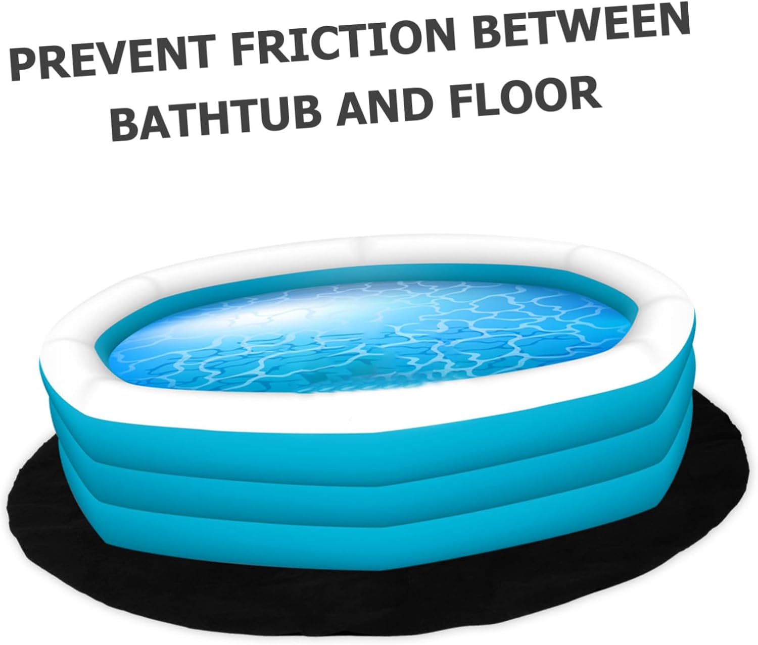 Non-Slip Hot Tub Mat Round Rug Cushion for Hot Tub Pool Small Round Rug Pad with High Absorbency Noise Reduction for Various Applications