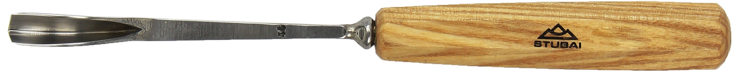 Stubai 554410 Dłuto do rzeźbienia w drewnie typ 44 długie/polerowane, szaro-beżowe, 10 mm