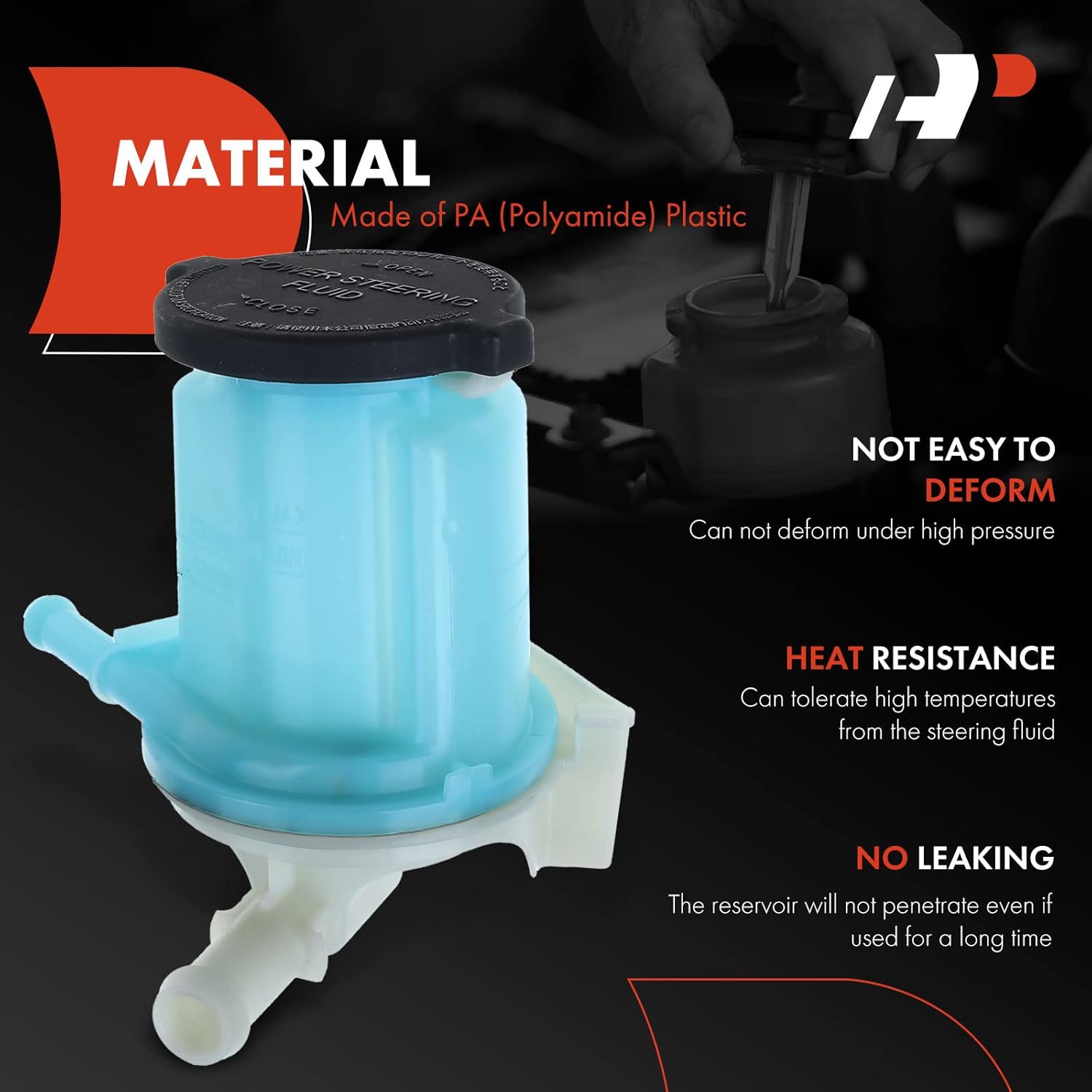 A-Premium Power Steering Reservoir/Tank with Cap Compatible with Toyota RAV4 2001-2005, 2.0L 2.4L