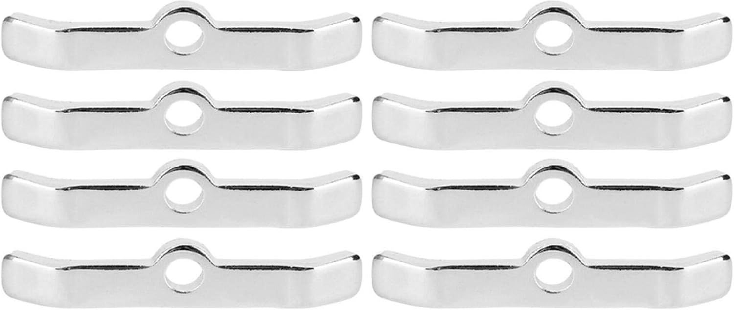 Valve Cover Spreader Bars, 8Pcs Chrome Valve Cover HoldDown Tabs Spreader Bars
