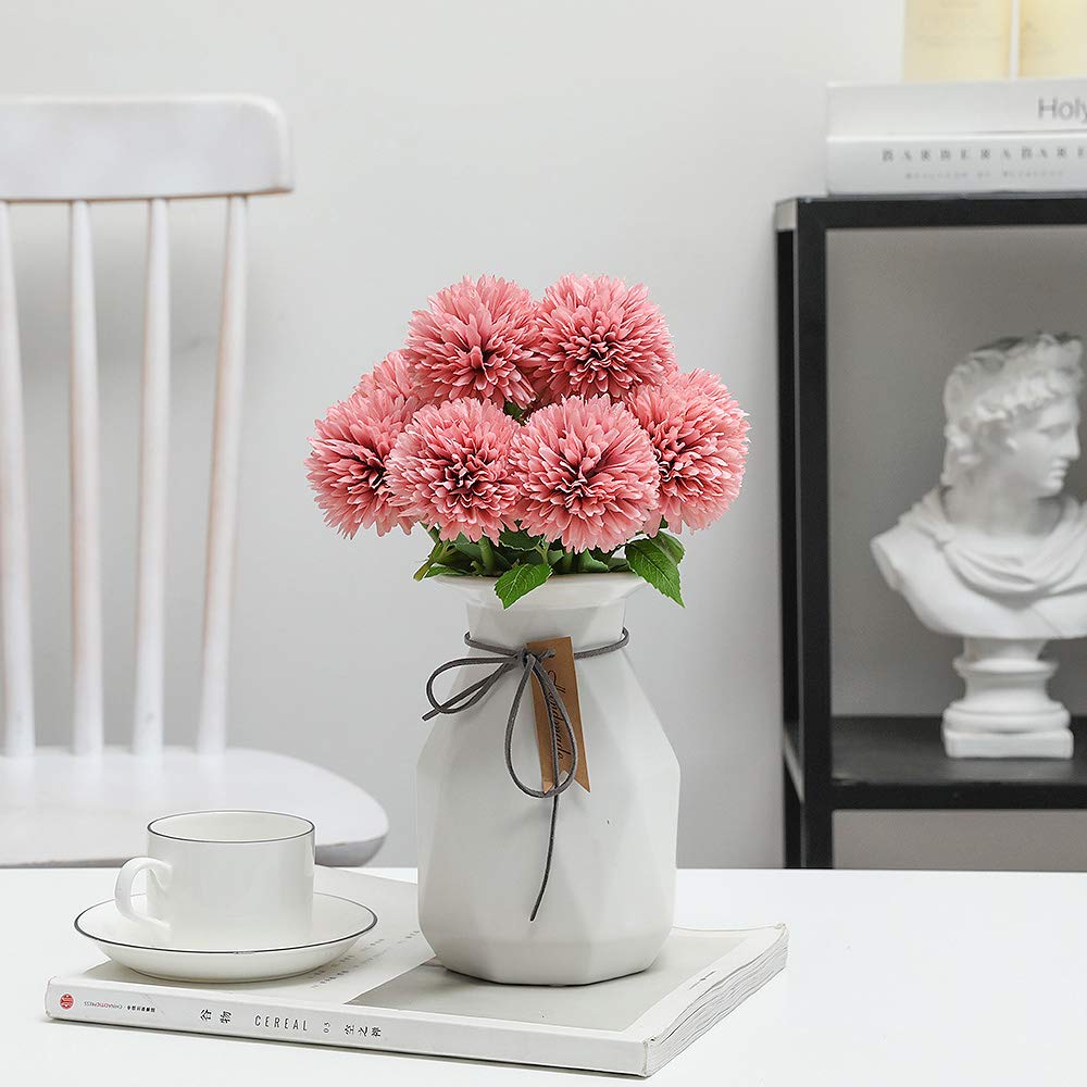 2024 Kunstmatige Chrysant Bal Bloemen - 12 stuks Zijden Bloemboeketten voor Bruiloft Present Decor | NL