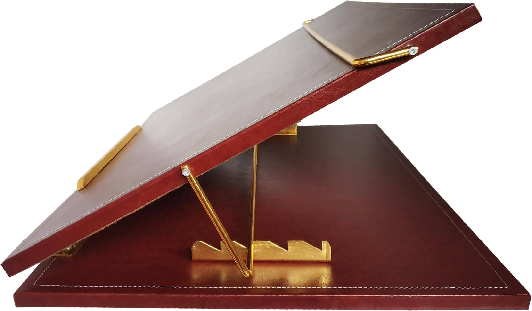 Leatherette Desk Organizer, 15 * 21 Leatherette Table top for Laptop/Sketching/Writing Desktop Table - (Brown)