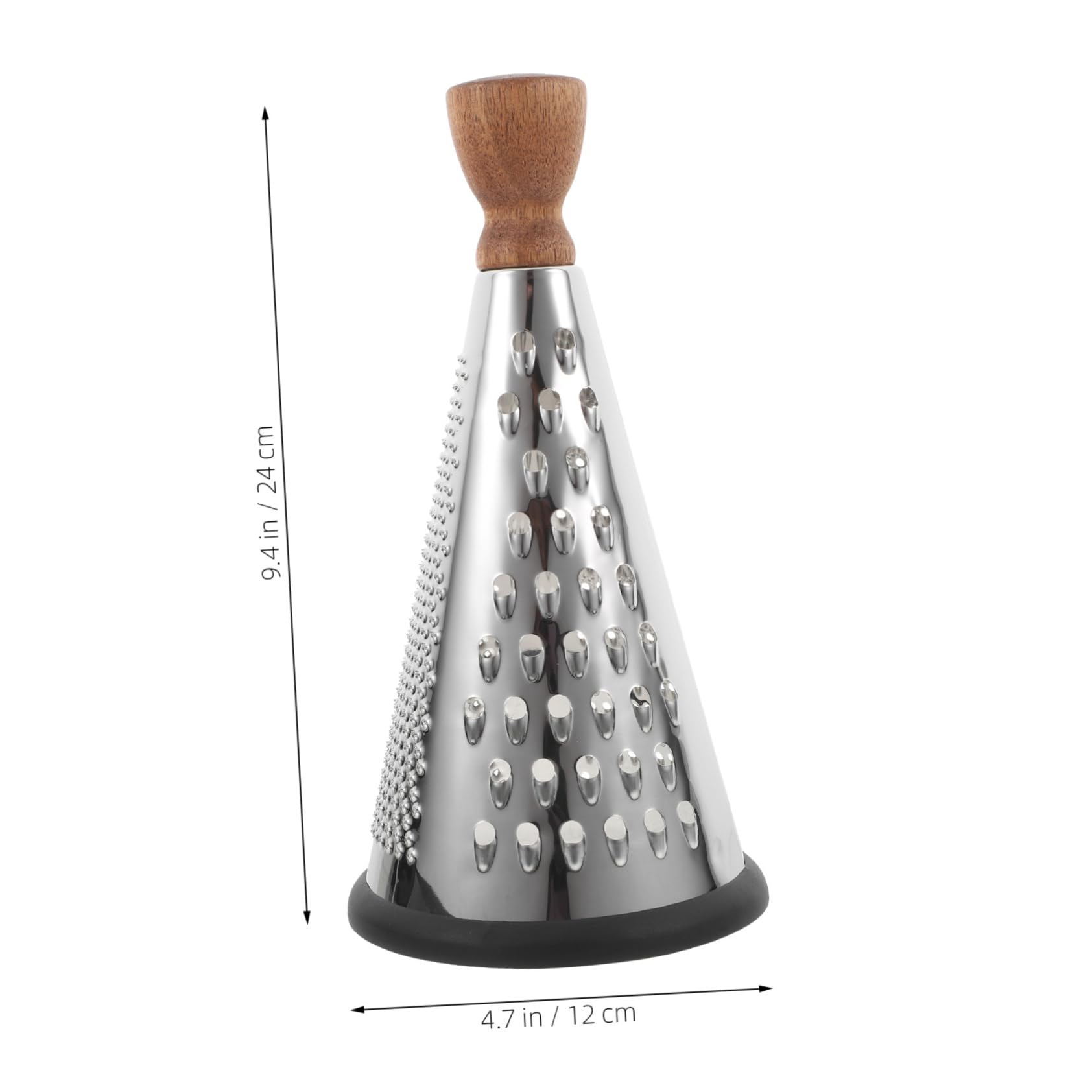 Cabilock Kitchen Cheese Grater with Handle Stainless Steel Grater for Home and Restaurant Use for Shredding Cheese and Vegetables Stable Design for