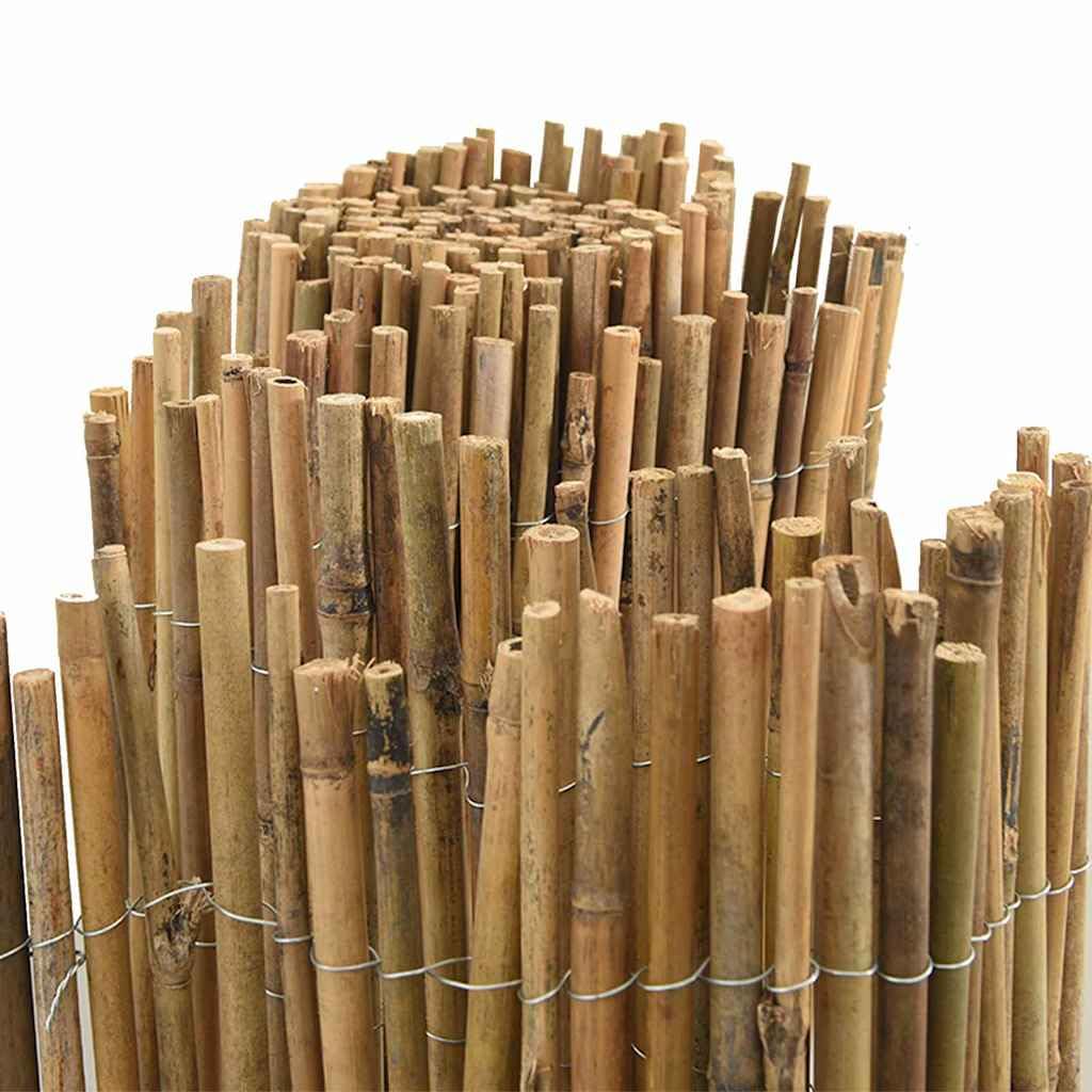 Ogrodzenie bambusowe, naturalne, 500 x 180 cm, bambusowe, ochrona przed wzrokiem, płot ogrodowy, rolowany, odporny na warunki atmosferyczne, rustykalne ogrodzenie na taras i działkę, ochrona